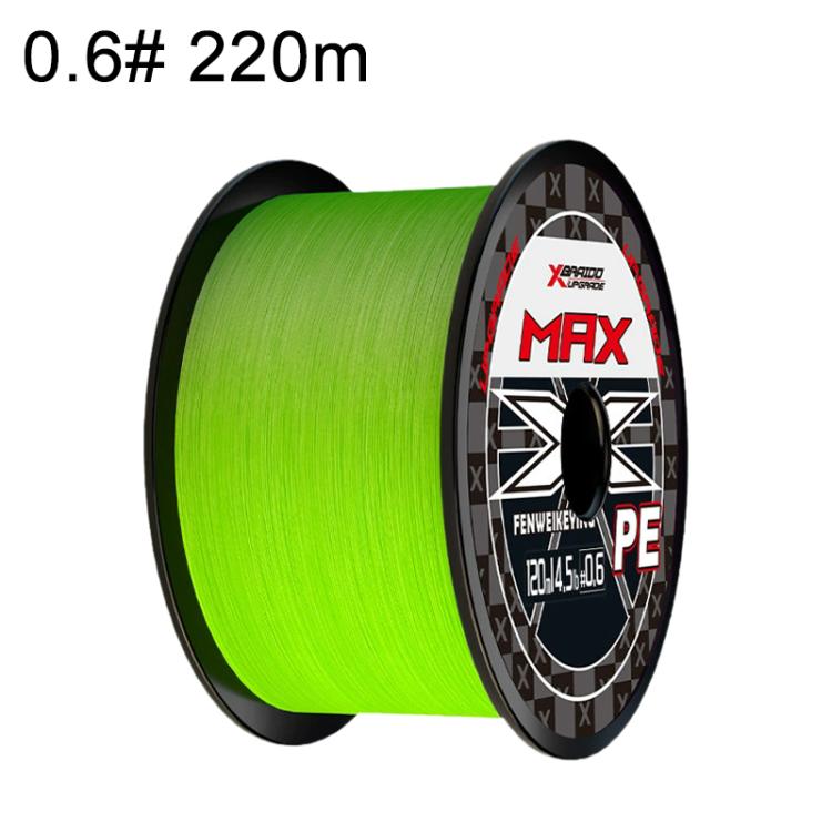 0.6# 220m 12 Strands Braided Lure Fishing Line Extra Strong PE Fishing Line - Green
