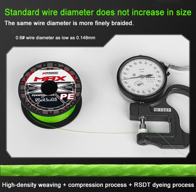 1.5# 220m 12 Strands Braided Lure Fishing Line Extra Strong PE Fishing Line - Green