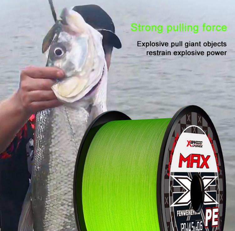 4.0# 120m 12 Strands Braided Lure Fishing Line Extra Strong PE Fishing Line - Green