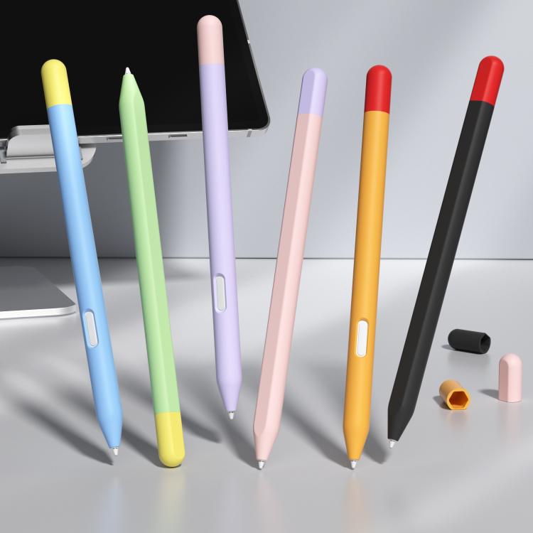 For Samsung Galaxy Tab S11 / S11 Ultra Stylus Pen Contrast Color Silicone Protective Case