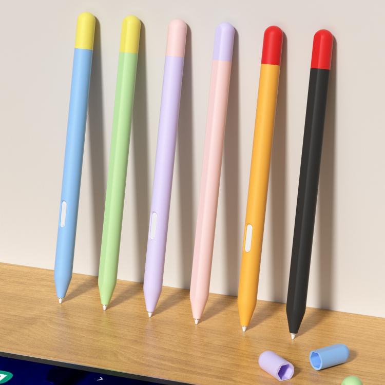 For Samsung Galaxy Tab S11 / S11 Ultra Stylus Pen Contrast Color Silicone Protective Case