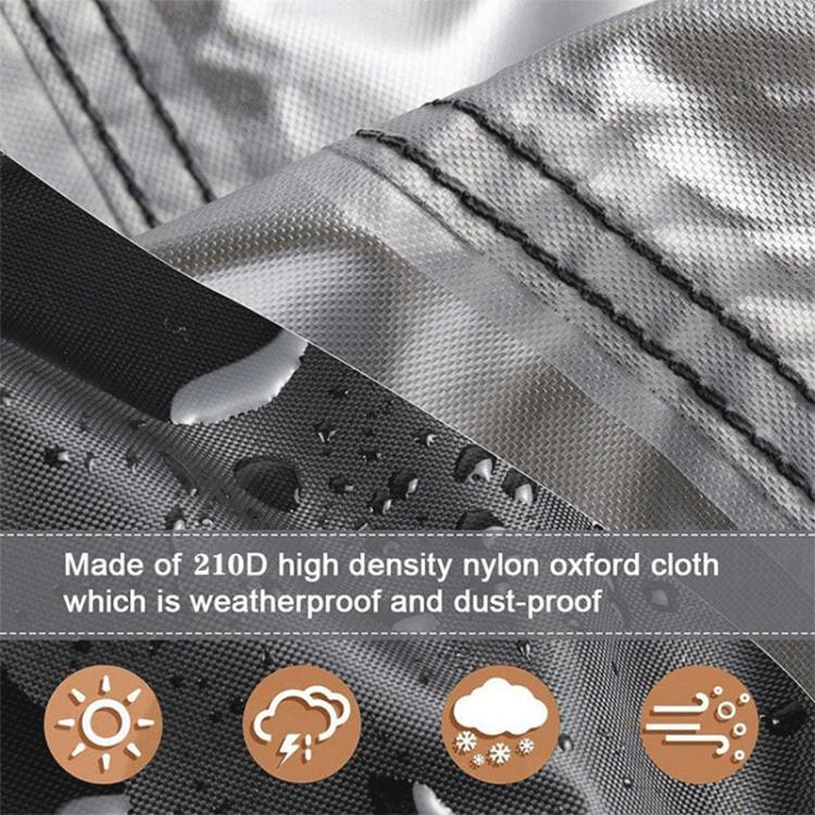 Weatherproof Cover for Wooden Double Chaise Lounge Outdoor Patio Furniture Protector - Black
