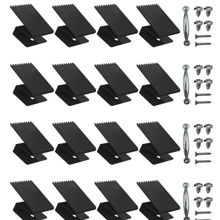 16 Pack Reusable Metal Universal Window Panel Fastener Hurricane-Resistant Plywood Mounting Clips
