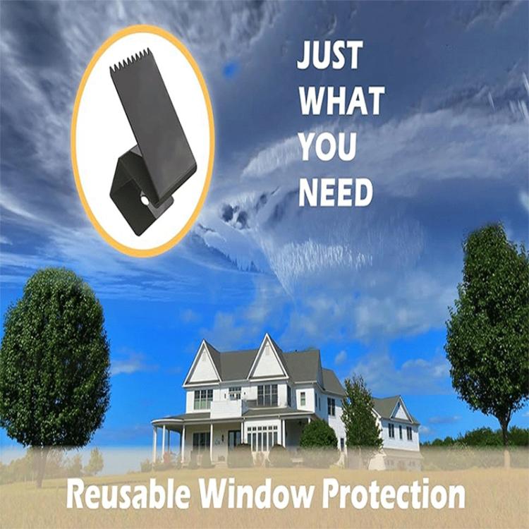 16 Pack Reusable Metal Universal Window Panel Fastener Hurricane-Resistant Plywood Mounting Clips