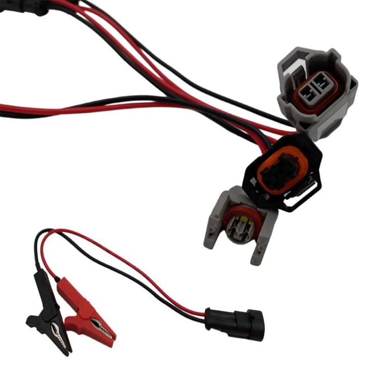 7pcs / Pack Common Rail Injector Tester Cable for Bosch Denso Delphi Siemens Nozzle Adapter Plug Cables