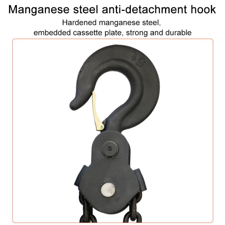 2T Load Capacity 3m HSZ Type Round Hand Chain Hoist Hand Operated Chain Hoist Manual Hoist
