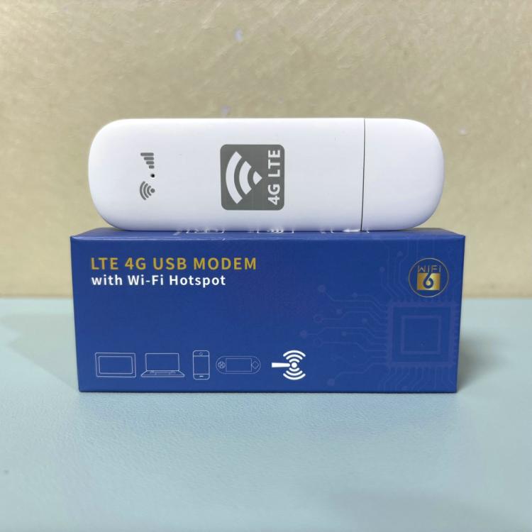 U8-G 4G UFI WiFi6 Dongle Wireless SIM Card Router, Plug:US Version - White