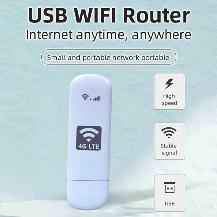 U8-G 4G UFI WiFi6 Dongle Wireless SIM Card Router, Plug:US Version - White