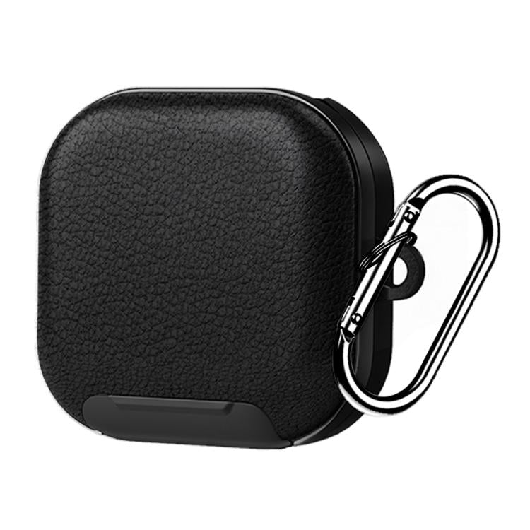 For Samsung Galaxy Buds4 / 4 Pro XDcase Lychee Texture Earbuds Case with Holder