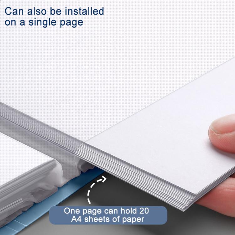 30 Pockets A4 Transparent Inner Pocket Document Storage Folder with Buckle