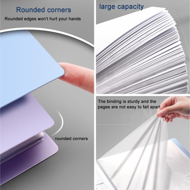 30 Pockets A4 Transparent Inner Pocket Document Storage Folder with Buckle