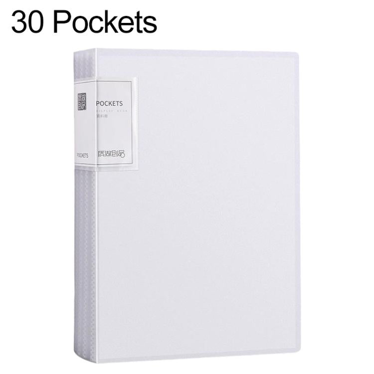 30 Pockets A4 Translucent Inner Pocket Document Storage Folder