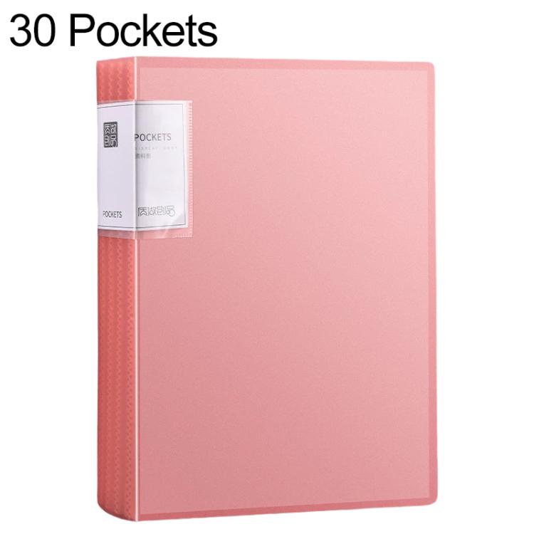 30 Pockets A4 Translucent Inner Pocket Document Storage Folder