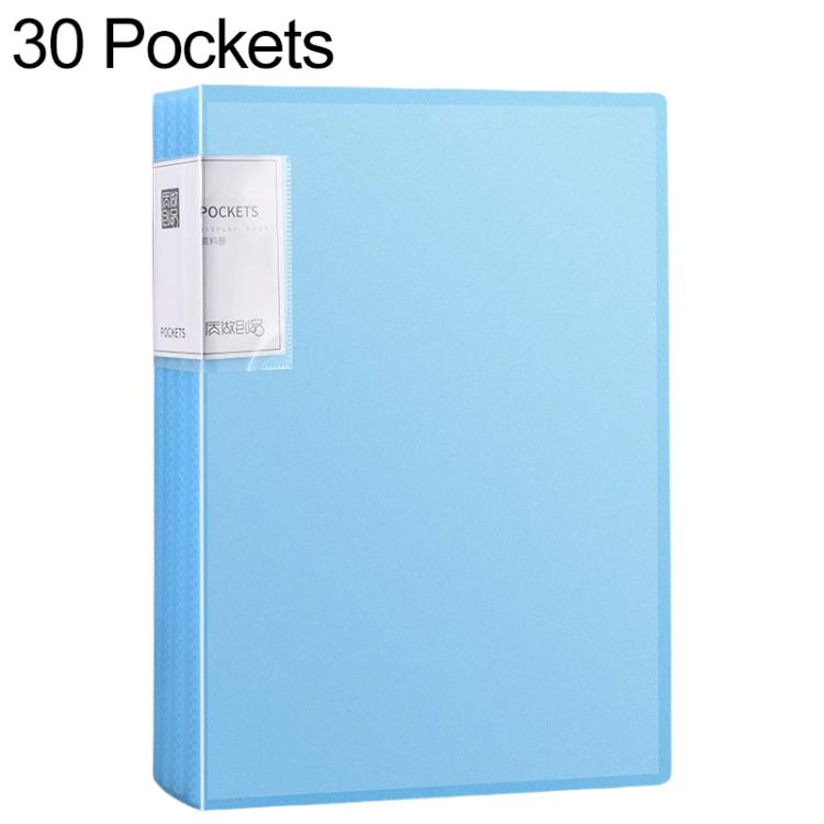 30 Pockets A4 Translucent Inner Pocket Document Storage Folder