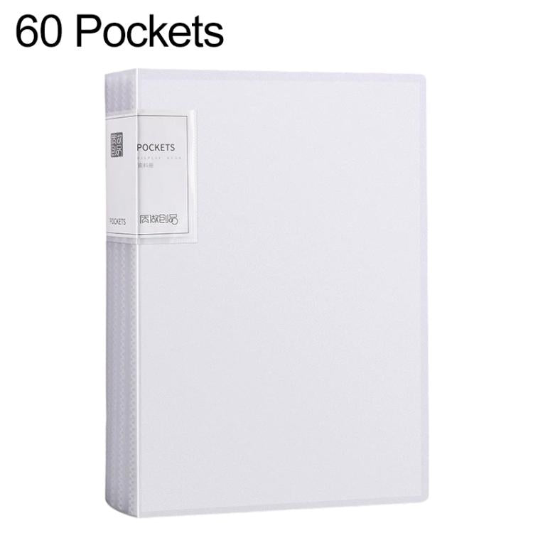 60 Pockets A4 Translucent Inner Pocket Document Storage Folder