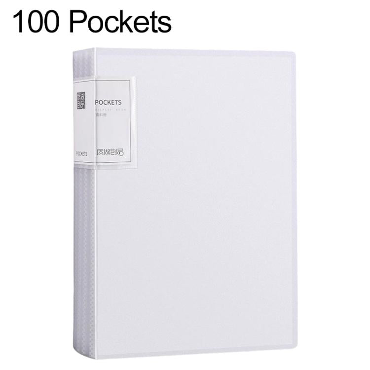 100 Pockets A4 Translucent Inner Pocket Document Storage Folder