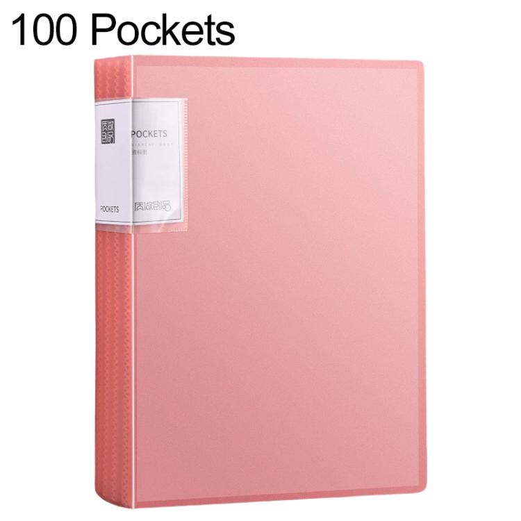 100 Pockets A4 Translucent Inner Pocket Document Storage Folder