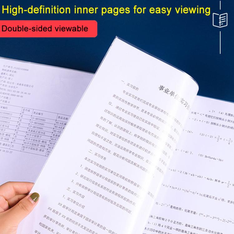 60 Pockets A4 Translucent Inner Pocket Document Storage Folder