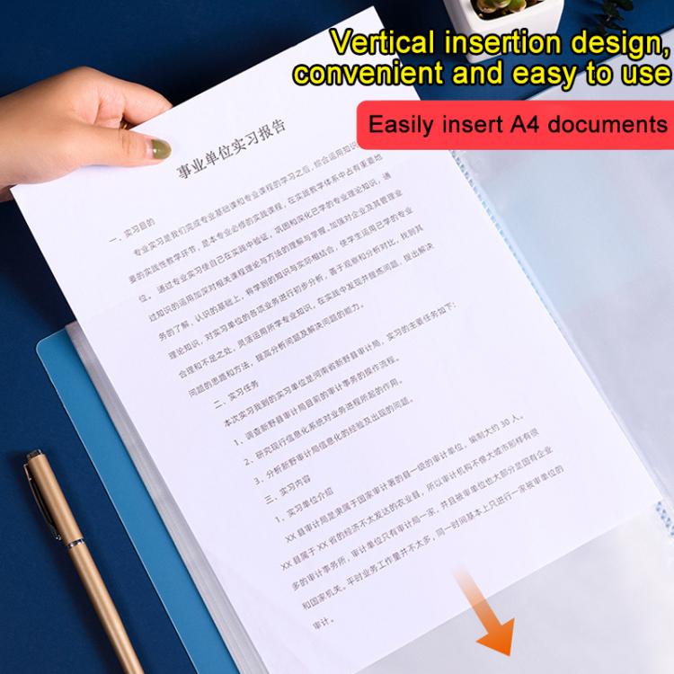 100 Pockets A4 Translucent Inner Pocket Document Storage Folder