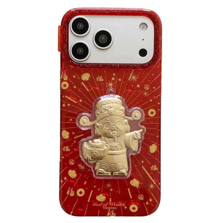 For iPhone 17 Pro Max Chinese New Year Traditional Auspicious Motifs PC + TPU Phone Case