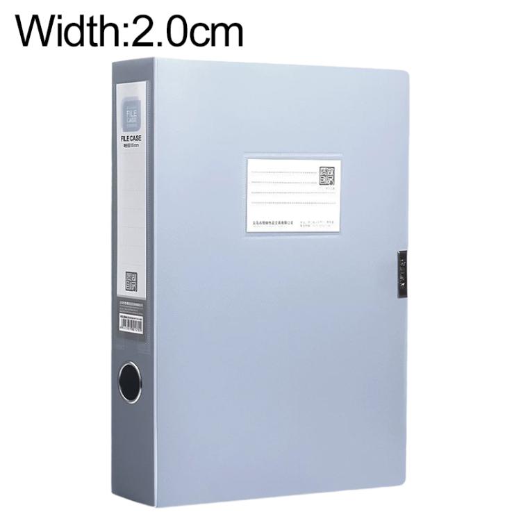 PP Thickened A4 Foldable File Storage Box, Width:2.0cm