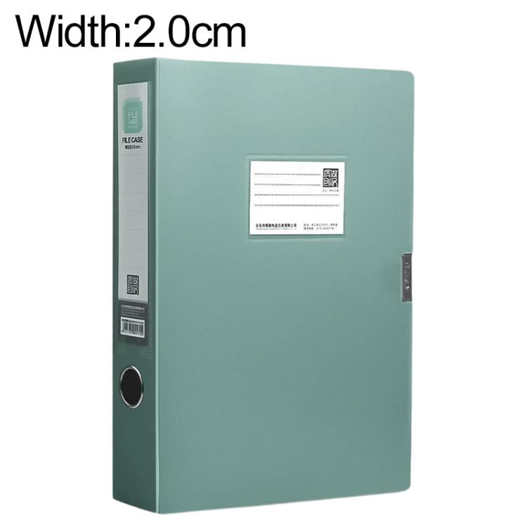 PP Thickened A4 Foldable File Storage Box, Width:2.0cm