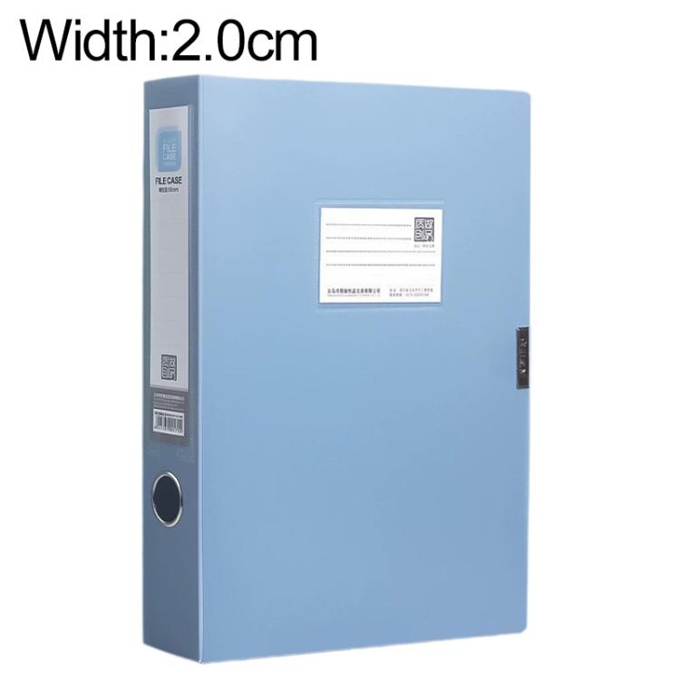 PP Thickened A4 Foldable File Storage Box, Width:2.0cm