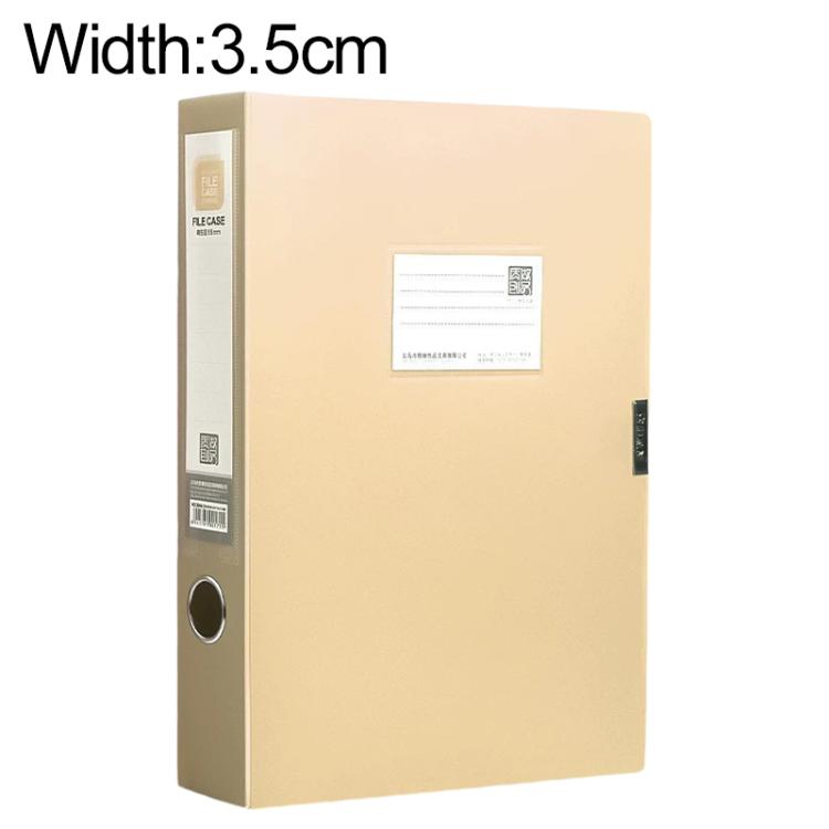 PP Thickened A4 Foldable File Storage Box, Width:3.5cm