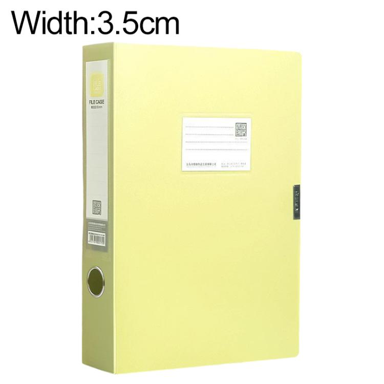 PP Thickened A4 Foldable File Storage Box, Width:3.5cm