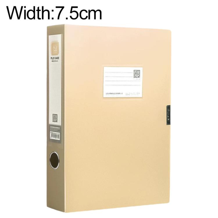 PP Thickened A4 Foldable File Storage Box, Width:7.5cm
