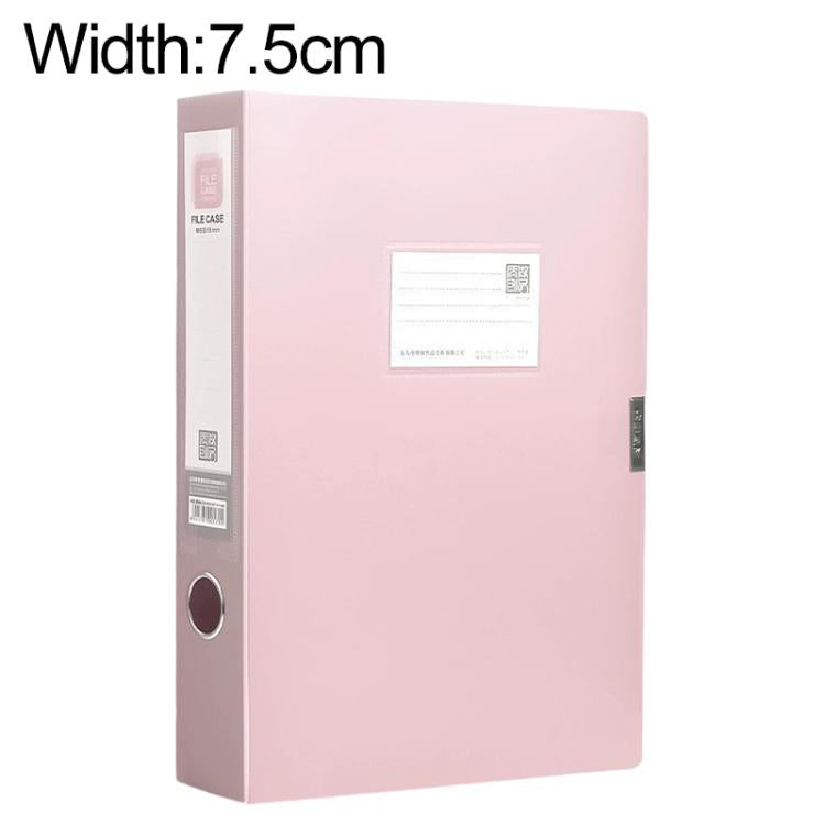 PP Thickened A4 Foldable File Storage Box, Width:7.5cm