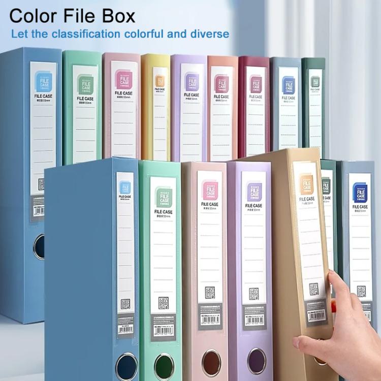 PP Thickened A4 Foldable File Storage Box, Width:5.5cm