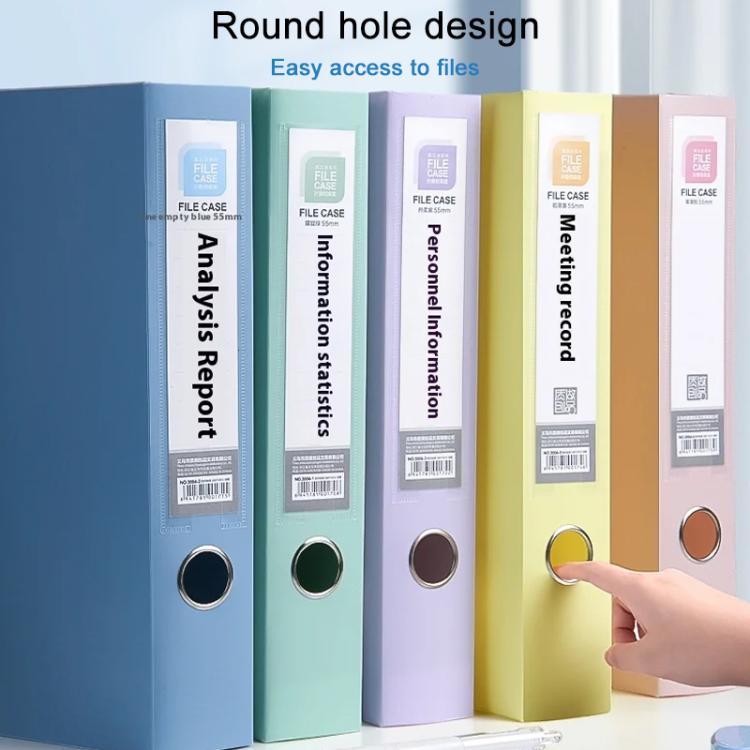 PP Thickened A4 Foldable File Storage Box, Width:7.5cm
