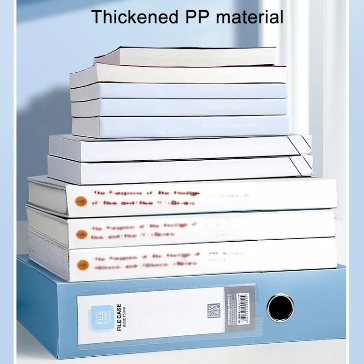 PP Thickened A4 Foldable File Storage Box, Width:7.5cm