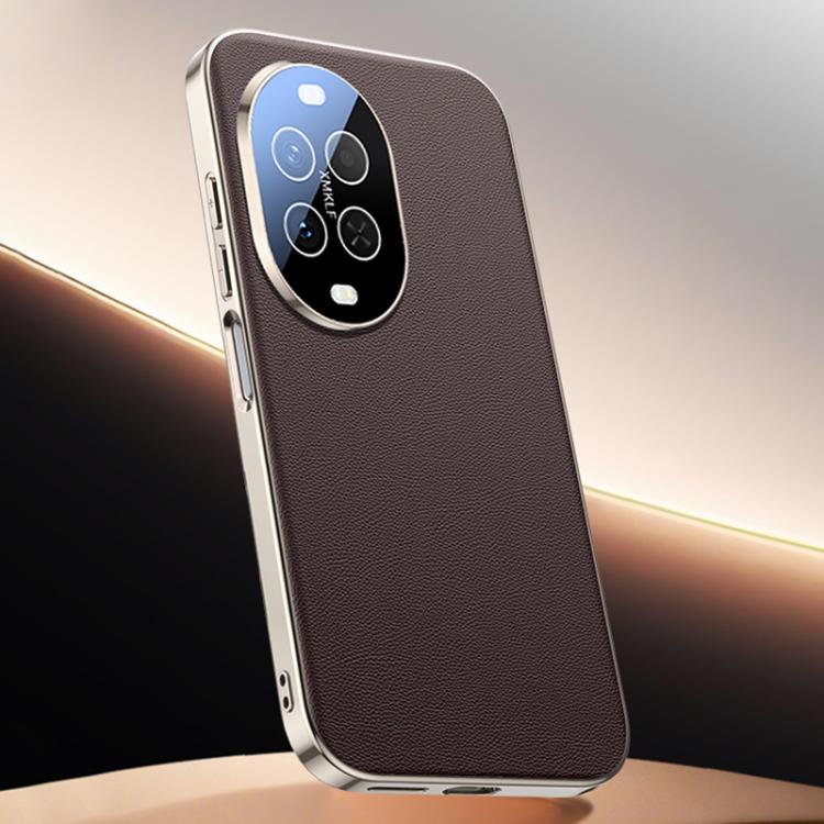 For Huawei nova 15 Premium Vegan Leather Skin Feel Cooling Phone Case