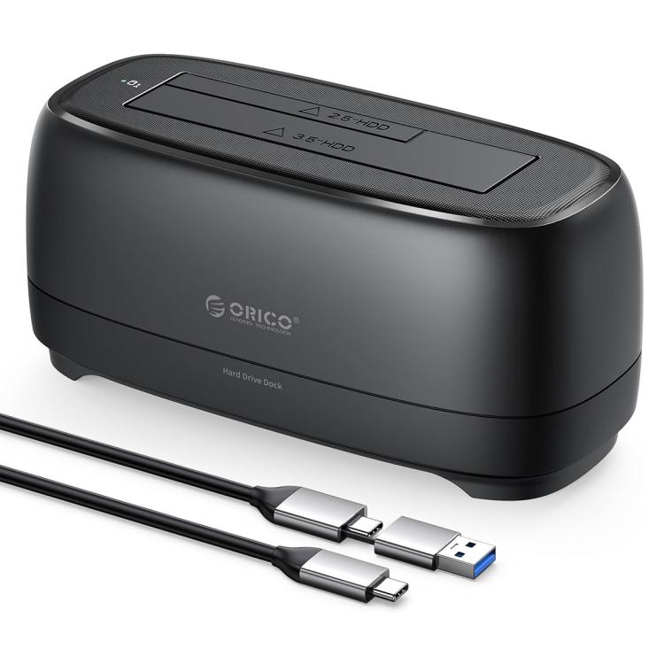 ORICO DD18C3 2.5 / 3.5 inch HDD / SSD SATA Single Bay Drive Docking Station, US Plug - Black