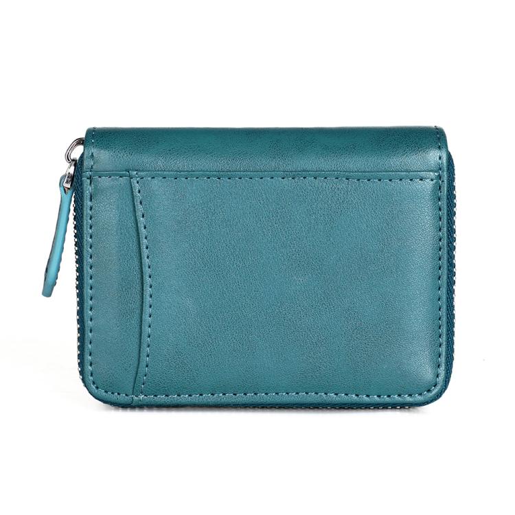 KB228 RFID Genuine Leather Zipper Storage Bag