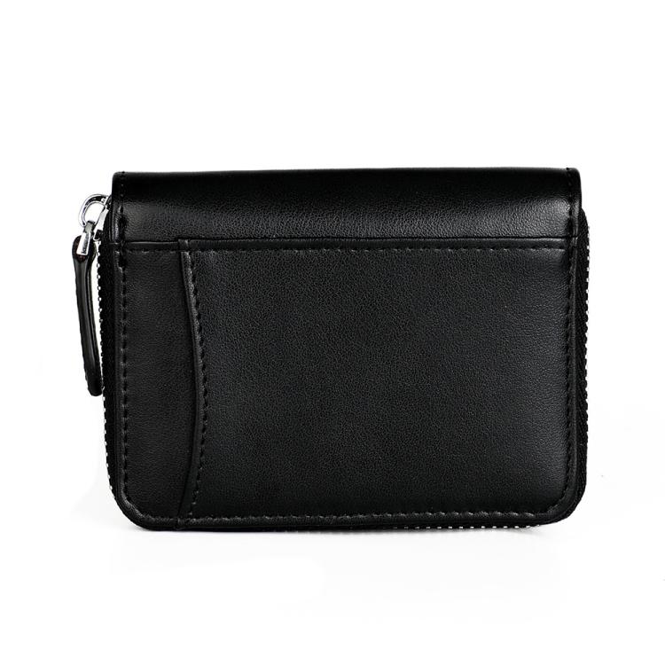 KB228 RFID Genuine Leather Zipper Storage Bag
