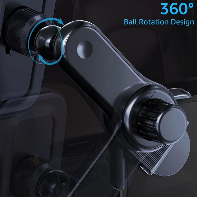Car Display Screen Extension Rod Phone Holder Base - Black