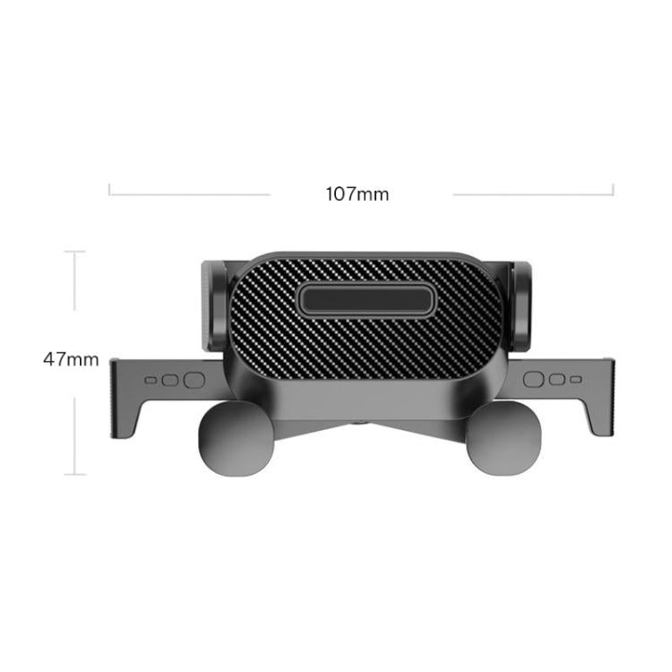 One-touch Retractable Car Phone Holder Main Body Accessory for 17mm Ball Joint - Black