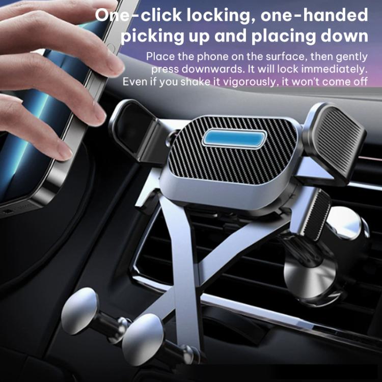 One-touch Retractable Car Phone Holder Main Body Accessory for 17mm Ball Joint - Black