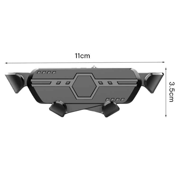 Gravity Snap-on Type Car Phone Holder Main Body Accessory for 17mm Ball Joint - Black