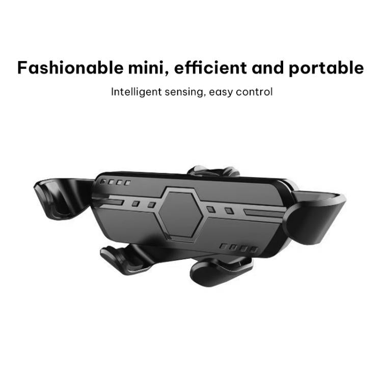 Gravity Snap-on Type Car Phone Holder Main Body Accessory for 17mm Ball Joint - Black