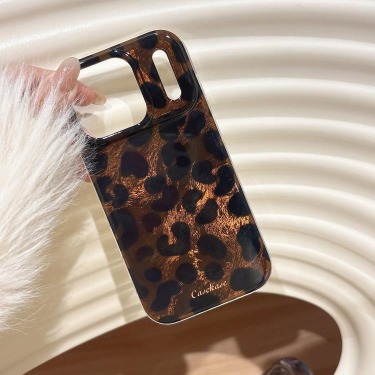 For iPhone 15 Pro Max Premium Brown Leopard Print TPU Phone Case