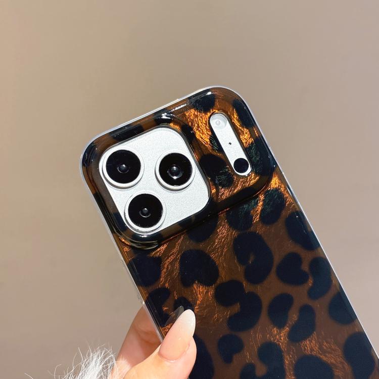 For iPhone 15 Pro Max Premium Brown Leopard Print TPU Phone Case