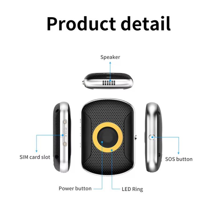 FA29C 4G GPS Location Tracker Anti-loss Device for The Elderly Children Pets, Model:American Version - Black