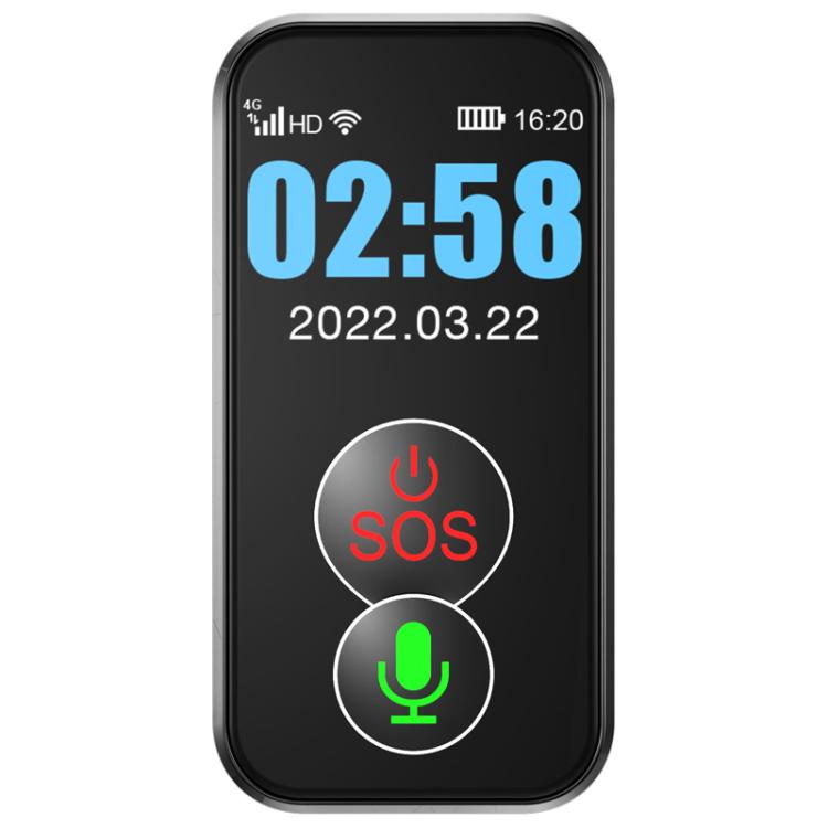 FA81 1.0-inch TFT Display 4G GPS Location Tracker Anti-loss Device for The Elderly Children, Model:American Version - Black