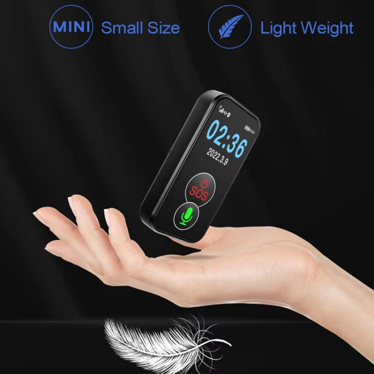 FA81 1.0-inch TFT Display 4G GPS Location Tracker Anti-loss Device for The Elderly Children, Model:American Version - Black