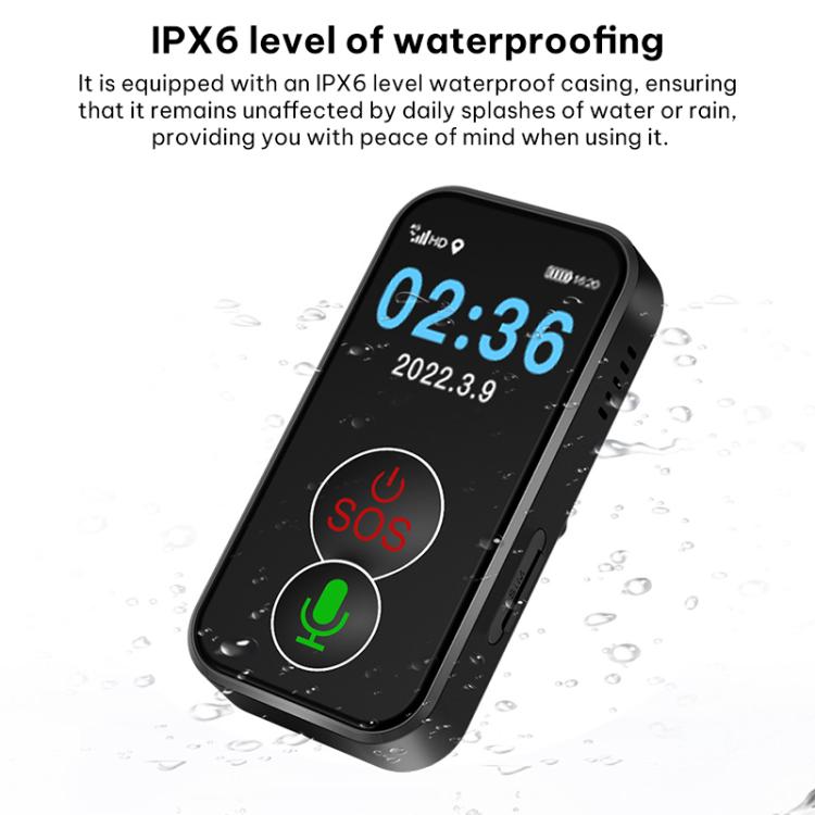 FA81 1.0-inch TFT Display 4G GPS Location Tracker Anti-loss Device for The Elderly Children, Model:American Version - Black