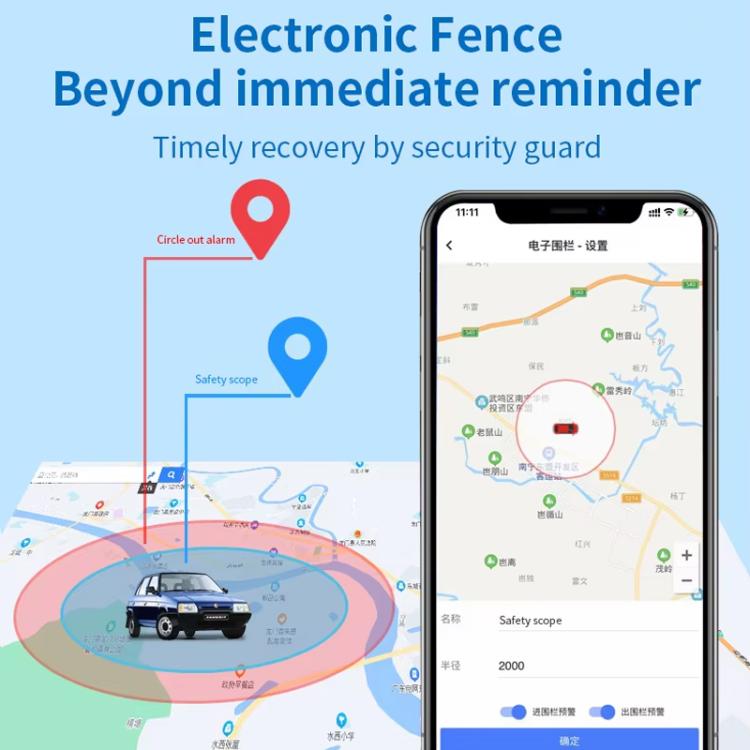 FA89 4G GPS Vehicle Tracker Anti-Lost Device for Cars Electric Vehicles Motorcycles, Model:American Version - Black